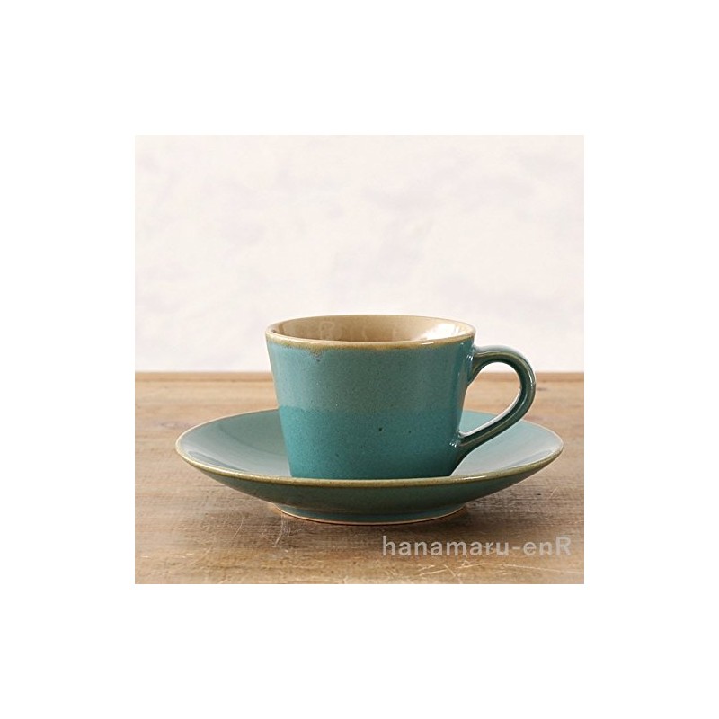 益子 Wrinkle Resistant Under Cotta Coffee Cup & Saucers 益子