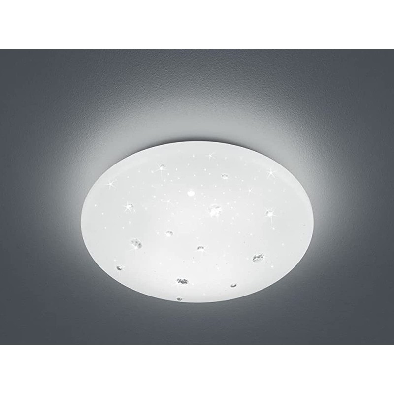 Reality Leuchten R62732800 LED Ceiling Light Agate Acrylic White 11.5