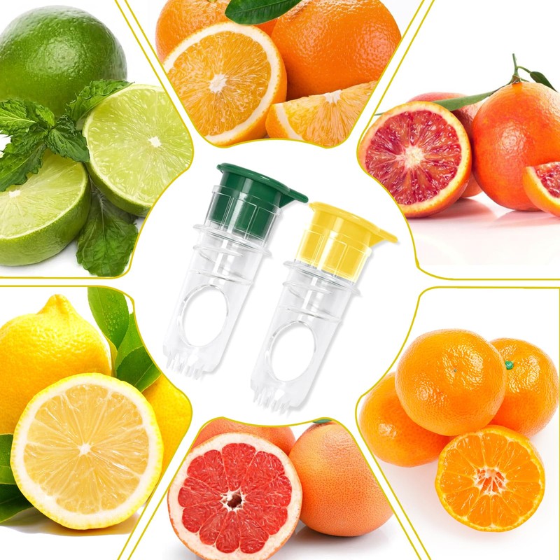 DOINEUFL Pack of 2 Lemon Squeezers, Small Citrus Juicer, Manual