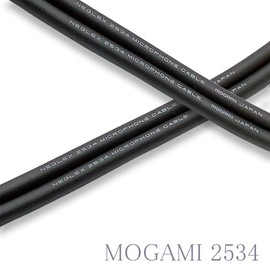 MOGAMI 2534 RCA Audio Line Cable, Set of 2, REAN (NEUTRIK) NYS373 (mogami 2534, Black, 100cm)