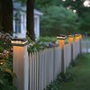 TW SHINE Solar Post Cap Lights Outdoor, 12 Pack Waterproof