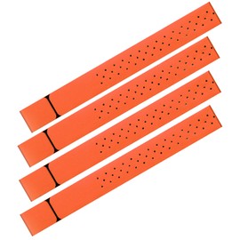 Oudain 4 Pcs Replacement Heart Rate Monitor Band, Soft Heart Rate Strap Armband Strap, Theory Fitness Adjustable Strap (0.8 x 14.2 Inch,Orange)