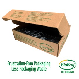 BioBag Premium Pet Waste Bags, Standard Size, 200 Count, Great For All Dog Breeds, Fits in Standard Park Dispensers
