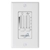 Minka-Aire WC106-WH, 4 Speed Wall Mount Fan Control with Dimmer