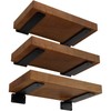 LEOPO 6 inch Floating Shelf Bracket, 1/4” Thick Heavy Duty