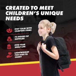 Emergency Zone - Keep-Me-Safe Children's Deluxe 72-Hr Emergency Survival Kit - Black