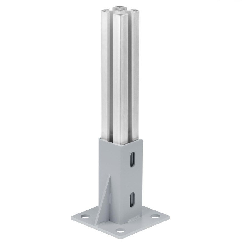 OTTFF 2 Pack Floor Mount Post Base for T Slot