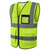 Ekkosafety Hi Vis Reflective Safety Vest for Men Women Mesh