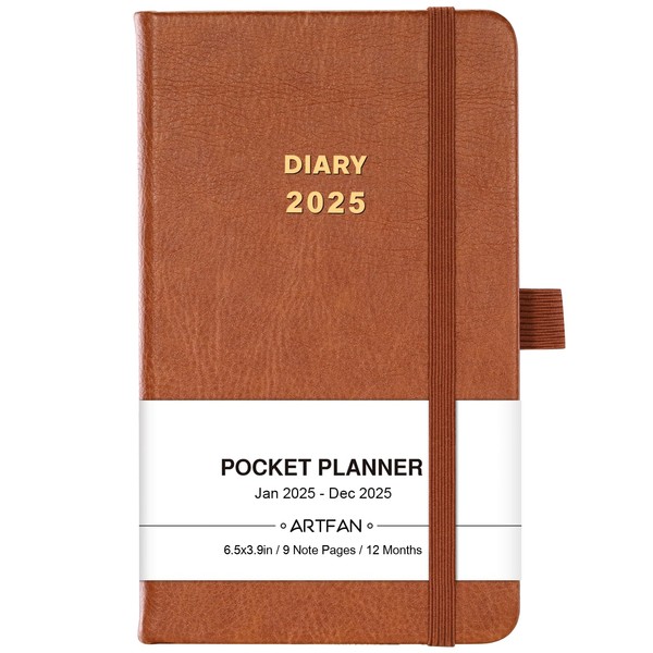 Pocket Diary 2025 - A6 Diary 2025 from January 2025