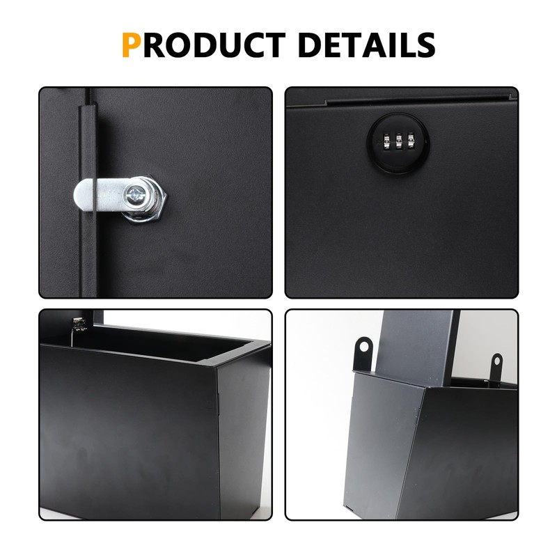 West-xingzhe Under Seat Storage Lock Box Passenger Side for 2018-2024