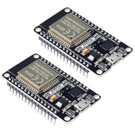 KeeYees ESP32 Development Board 2.4 GHz Dual Core WLAN WiFi + Bluetooth 2-in-1 Microcontroller ESP-WROOM-32 Chip for Arduino (30PIN, 2PCS)