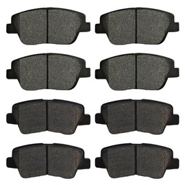 Kit de pastillas de freno de cerámica delantera y trasera para Hyundai Sonata 2011 20012 20013 20014 2015, para Kia Optima 2011 20012 20013 20014 2015 8 piezas D1444 D1445