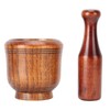 Wooden Grinding Bowl Household Kitchen Manual Garlic Ginger Spices Grinder