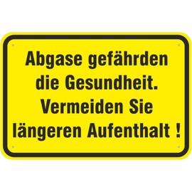 'Aluminium sign or damage Stickers Exhaust The Health Compound 3 mm Thick/PVC Film