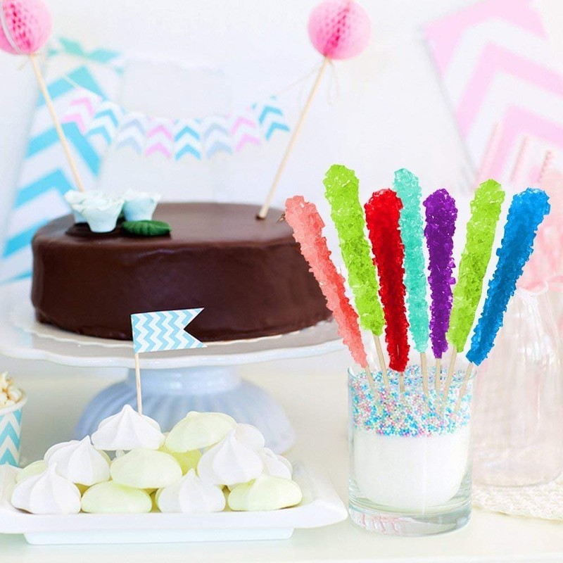 36 Extra Large Assorted Rock Candy Sticks: Espeez - Candy