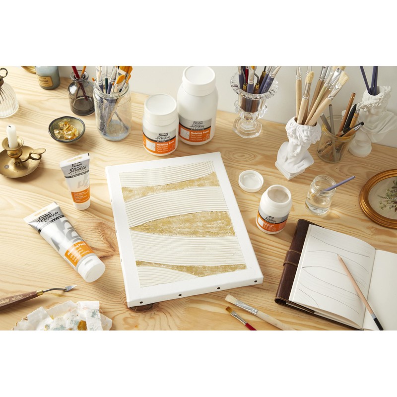 Pebeo 169115 Acrylic Studio Modellierpaste 250 ml Höhe Densität, weiß