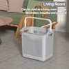 40 L Easy to Carry Plastic Laundry Hamper, 4-Pack Dirty