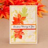 BAOFALI 3D Autumn Theme Plastic Embossing Folders Maple Leaf for