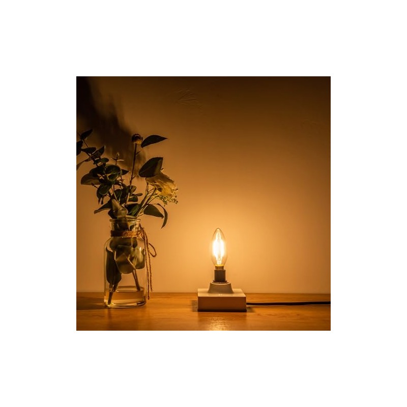 Beonllay 12 Volt LED Candelabra Bulbs E12 Base Light Bulb
