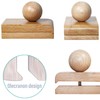 ANFU Wooden Clips for Hanging Tapestry, Clips for Display Quilt,