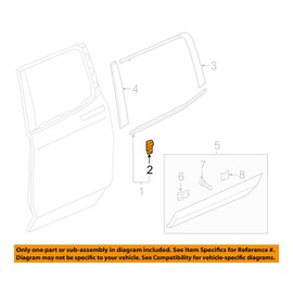 Genuine HONDA 91503-SWA-A01 CLIP, DOOR MOLDING
