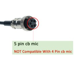 BVMAG CB Mic 5 Pin Microphone Compatible with Cobra 148 Radio