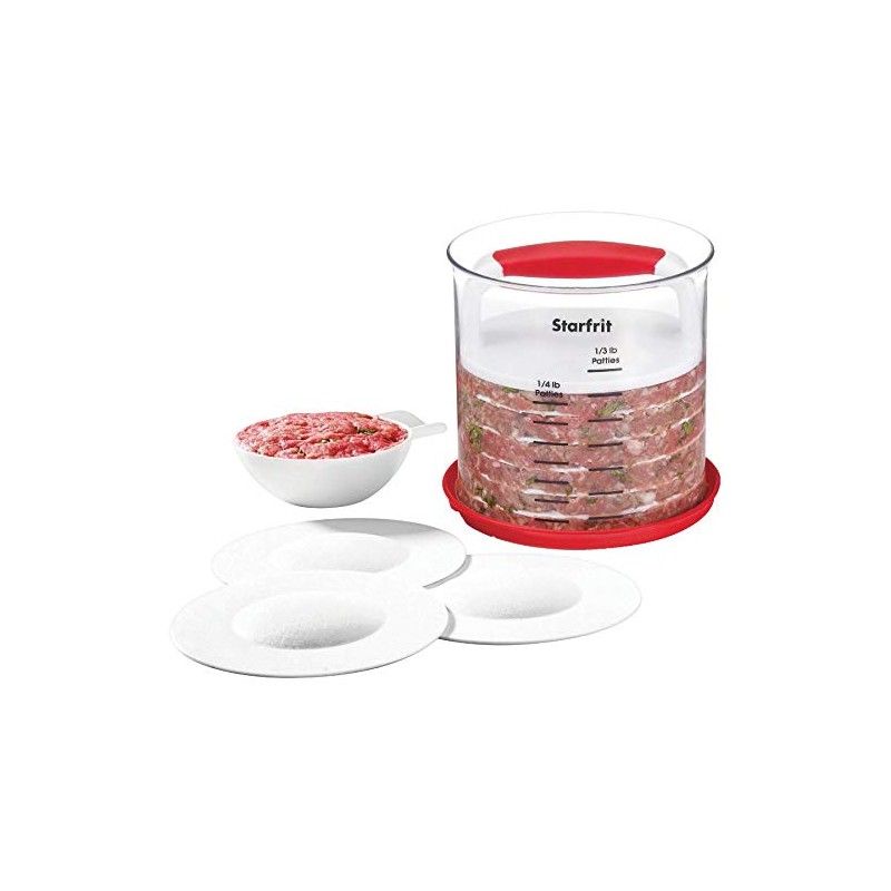 Hamburger Patty Maker, with 8 Discs and Assorted Colours