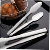 Ipetboom 2pcs Stainless Steel Food Clamp Practical Non Slip Kitchen