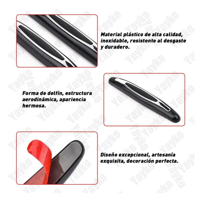 4 Piezas Universal Protector Puerta Evita Golpes Y Rasguños