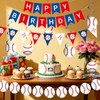 Red and Blue Baseball Themed Party Decorations Banner