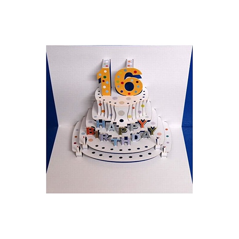Forever Cards Pop Up Birthday Card 16th Birthday