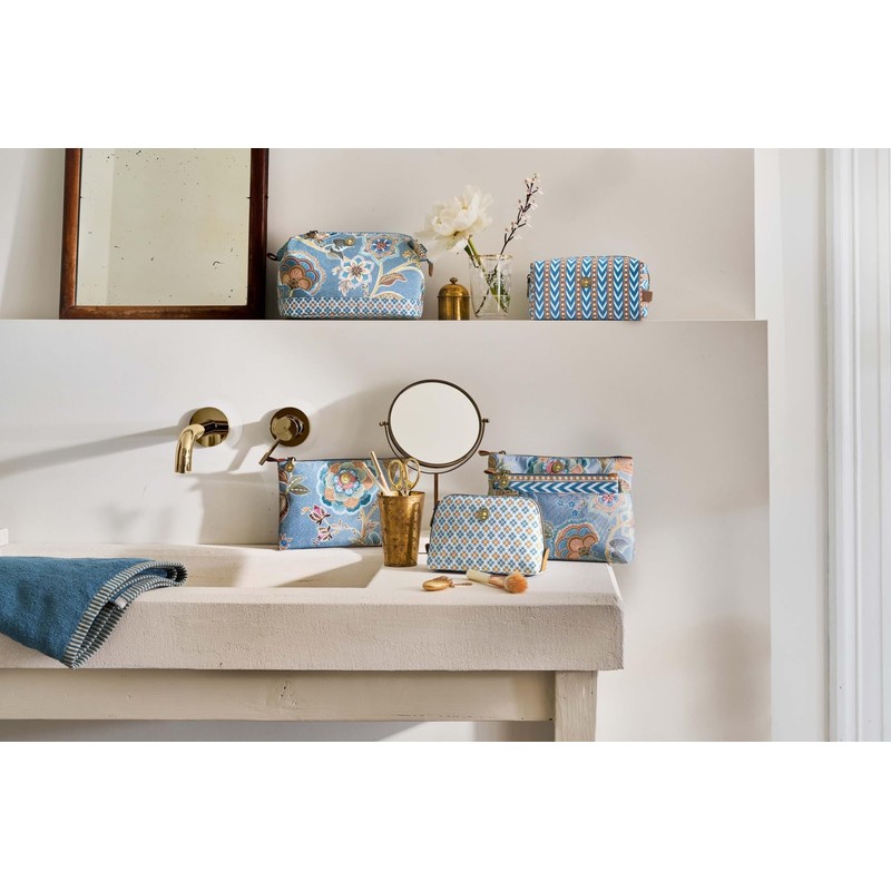 Pip Studio Charly Flat Necessaire Medium Matata Blue, blue