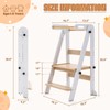 Gewitt Foldable Toddler Kitchen Stool Helper - Adjustable Height Toddler