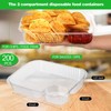 Roshtia 200 Pack Plastic Nacho Trays Large 6 x 8