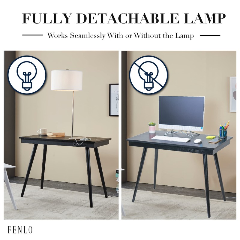FENLO Future - 39' Modern Desk with USB-C & Qi