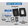Intermatic WP7000BL Low-Profile Extra-Duty Weatherproof 1-Gang Cover, Black - Expandable