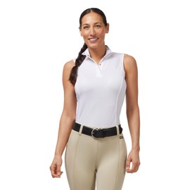 Kerrits Encore Sleeveless Show Shirt White/Bit of Luck Size: XS