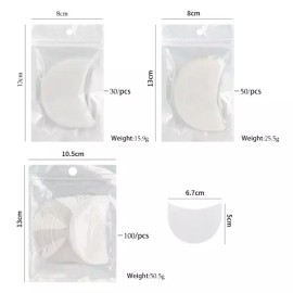 Sangse Peiji Hwagin 30/50/100pcs 아이 메이크업 스텐실 일회용 아이 섀도우 스티커 라이너 쉴드 접목 속눈썹 격리 속눈썹 제거 30/50/100pcs Eye Makeup Stencil Disposable Eye Shadow Stickers Liner Shield Eyelash Isolation Eyelash Removal [[1]30pcs]