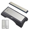 Diamond Sharpening Stone Set: Double Sided 400/1000 & 3000 Grit