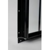 Shed Window 14x21 Black Flush - Vertical Slider with Tempered