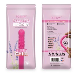 Chewing ventilation stick containing essential oils, used for natural focus aromatherapy, using essential oil aromatherapy to quit smoking Healthcare:_Lavender flavor