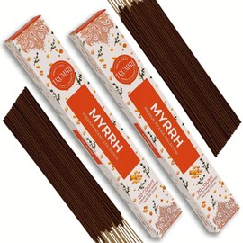 Myrrh Incense Sticks - Incienso de Mirra - Total 40 Insence-Sticks - Dual Pack of 20 Insense - Inciensos - Inscents - Natural Non Toxic Ingredients - Incents - Incence - Inscense