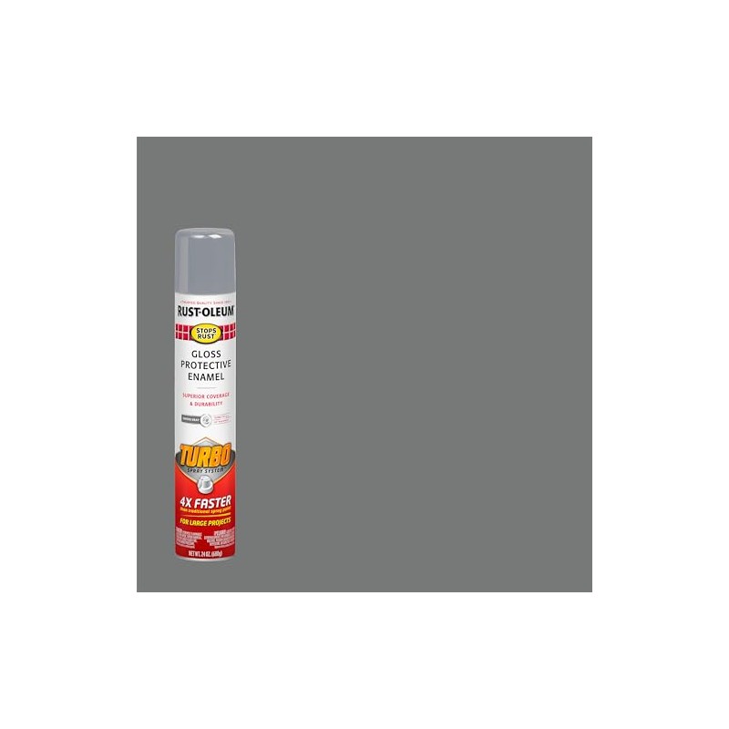 Rust-Oleum 393377 Stops Rust Turbo Spray Paint, 24 oz, Gloss