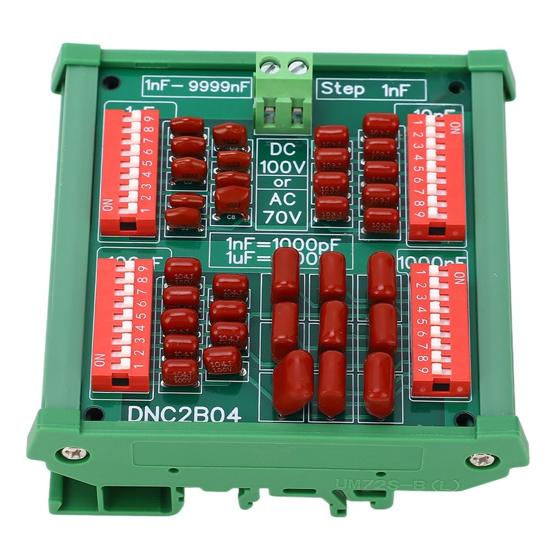 1nF Step 4 Digit Decade Programmable Capacitor Board Polypropylene Film
