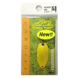 Shimano TR-0029 06S Lure, Cardiff Area Spoon, Roll Swimmer, 0.2 oz (5.0 g), Yellow 714084