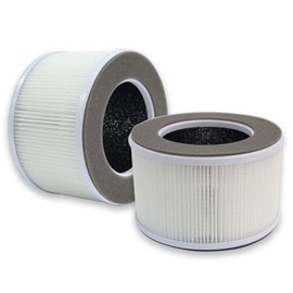 PUREBURG Replacement Filter Compatible with Greenote AP10 Air Purifier, Pack of 2 H13 HEPA 3-Stage Filtration