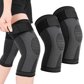 dusaniyali 1 Pair Knee Support Men Women Knee Support Adjustable Knee Support Knee Braces Sports for Running, Climbing, Cycling, Football, Basketball, Tennis, Fitness