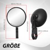 MospdyGear 1 Pair Motorcycle Mirrors 360° Adjustable Handlebar Mirrors Compatible