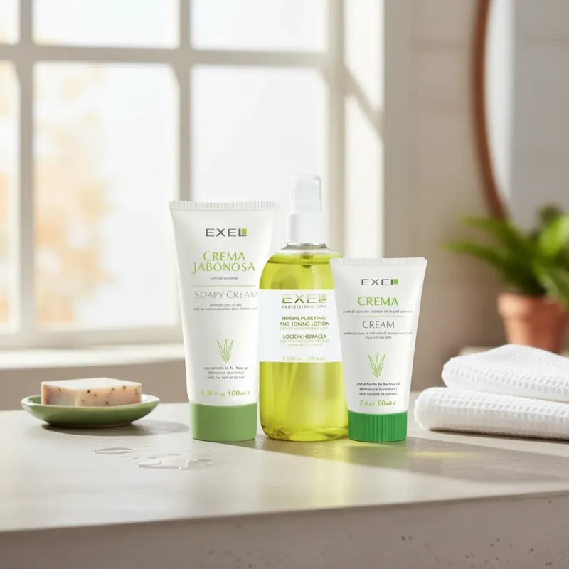 Kit Cremas Faciales Anti Acné Espinillas Ritual Exel