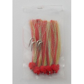 Shrimp Fly - Size 5/0 - Yellow/Red - 6 Packs - 30pcs - Item # 378